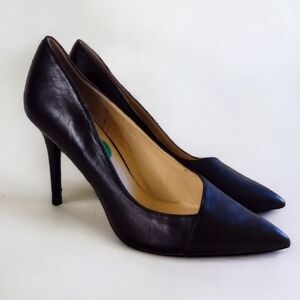Vince Camuto Lionessa Classic Leather High Heels Black Size 8